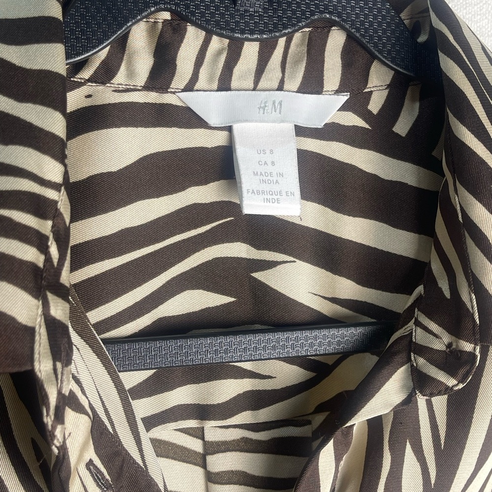 H&M Zebra Patterned Shirt Dress​ - Picture 5 of 8